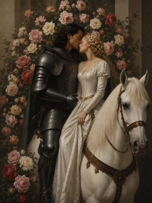 Paint by Number Enchanted Knight Romance – Paint by Number for Adults