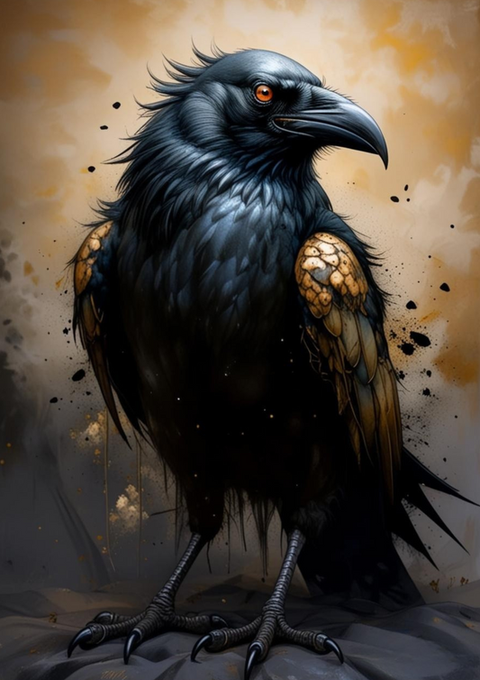 Paint by Number Sable Symphony Crow