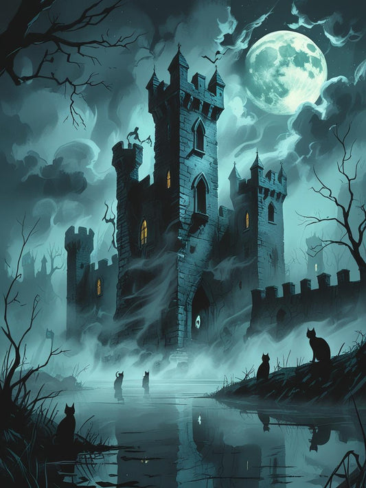 Castle of Eternal Night Paint by Number