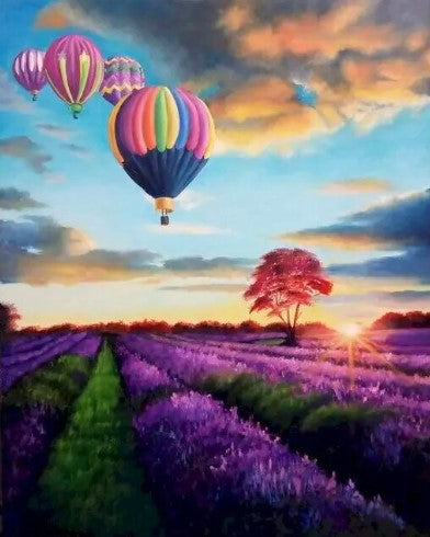 Paint by Number Serene Soarings Hot Air Balloon