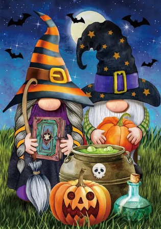 Paint by Number Gnomes Halloween