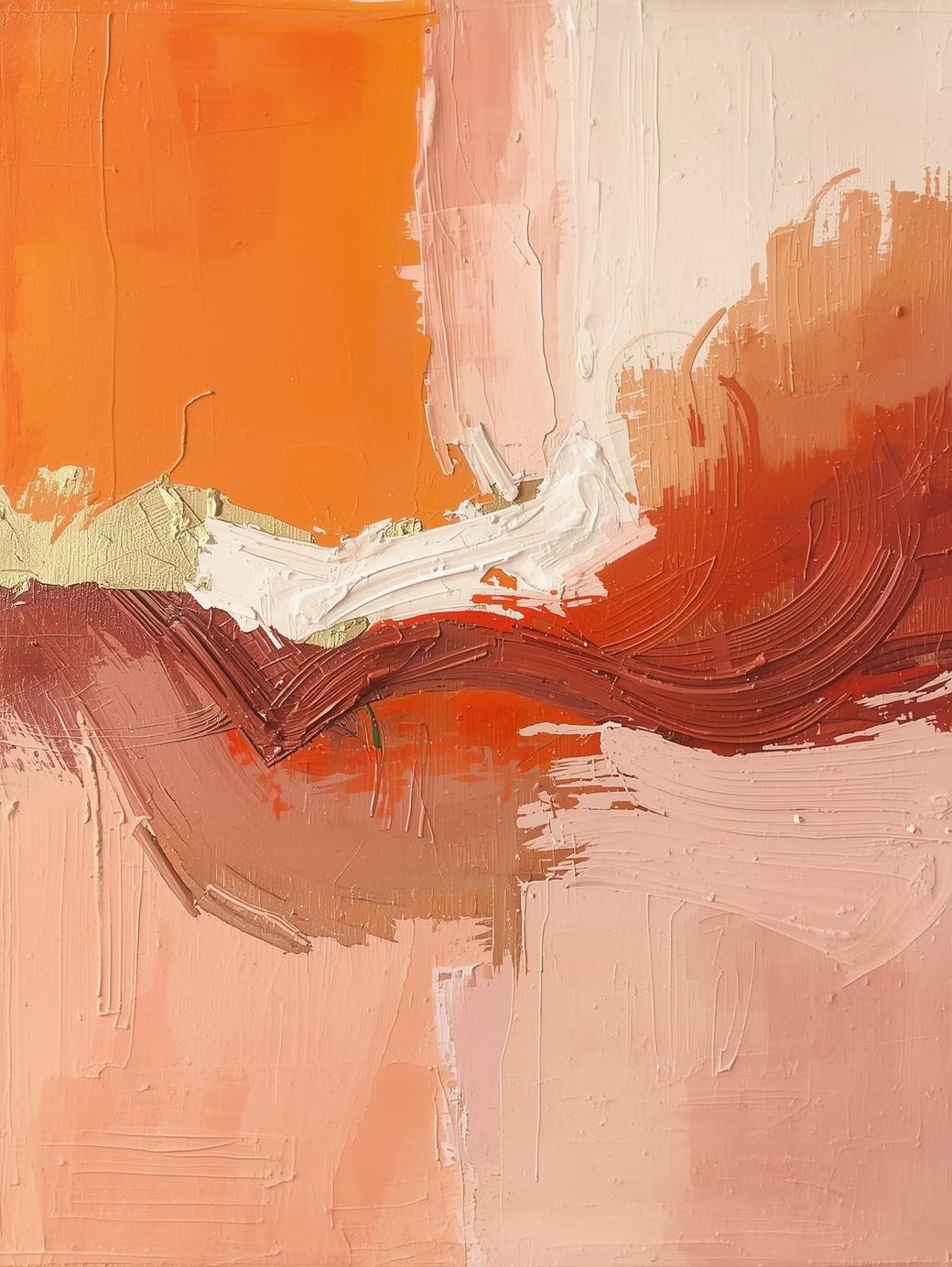 Paint by Number Abstract Soft Desert Blend Composition – Modern Art for Adults