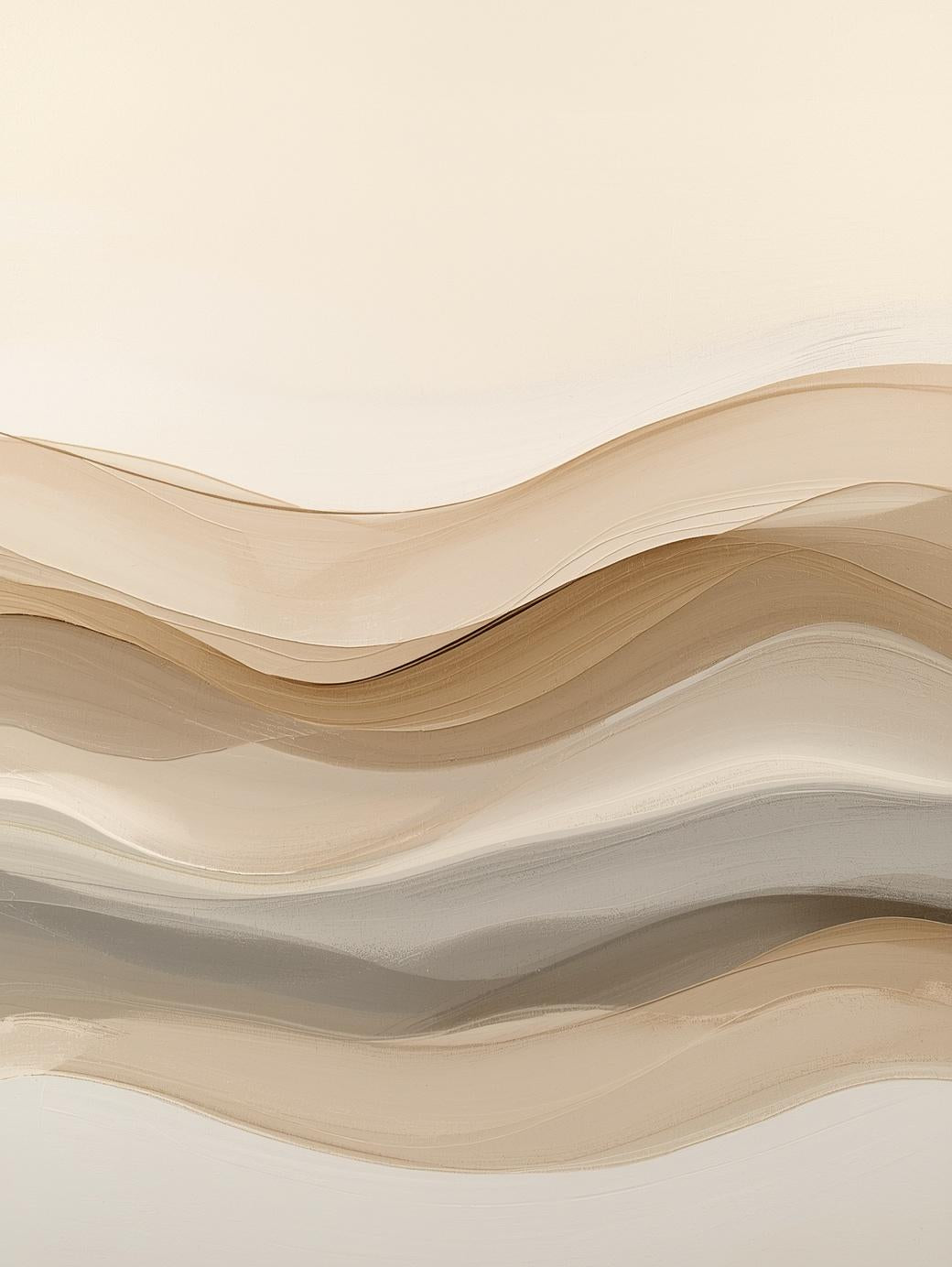 Paint by Number Abstract Desert Flow Lines – Minimalist Canvas Kit for Adults