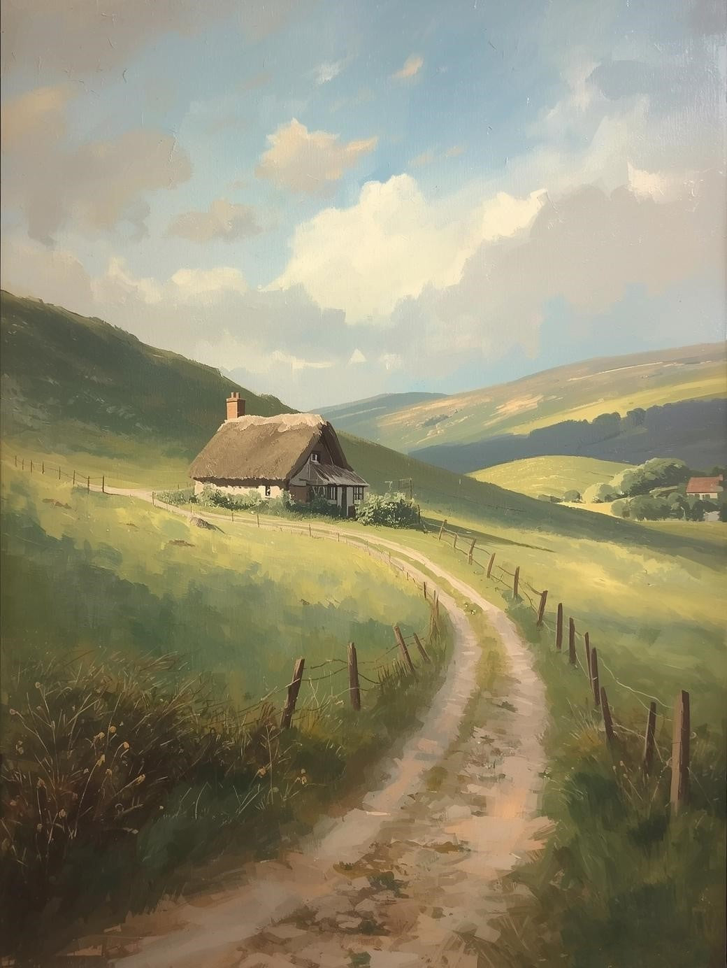 Paint by Number Quiet Country Cottage Retreat – Adult Canvas Art Kit