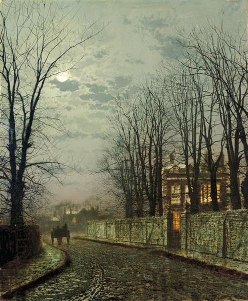 Paint By Number A Wintry Moon - John Atkinson Grimshaw