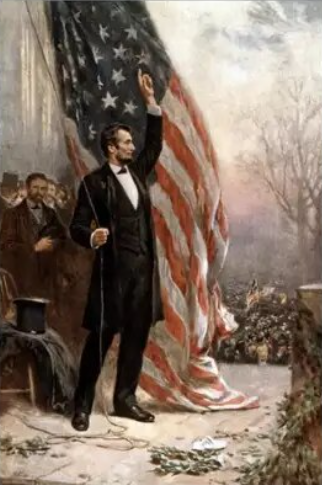 Paint By Number Abraham Lincoln  Raising The Flag