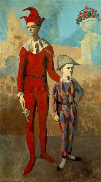 Acrobat and young harlequin Pablo Picasso
