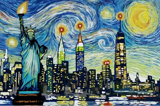 Paint By Number American Lady Liberty Landmark
