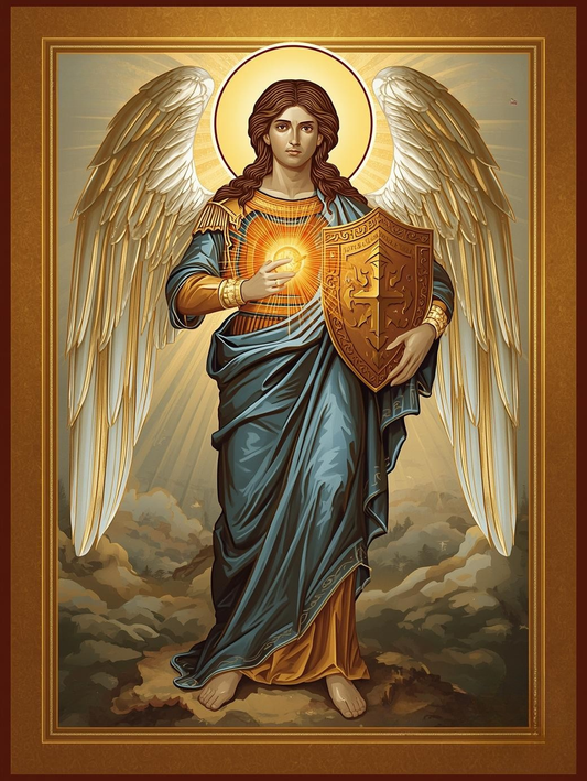 Angel of Heavenly Protection – Blessed Icon Paint by Number