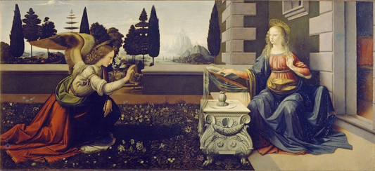 Annunciation by Leonardo da Vinci Paint By Number
