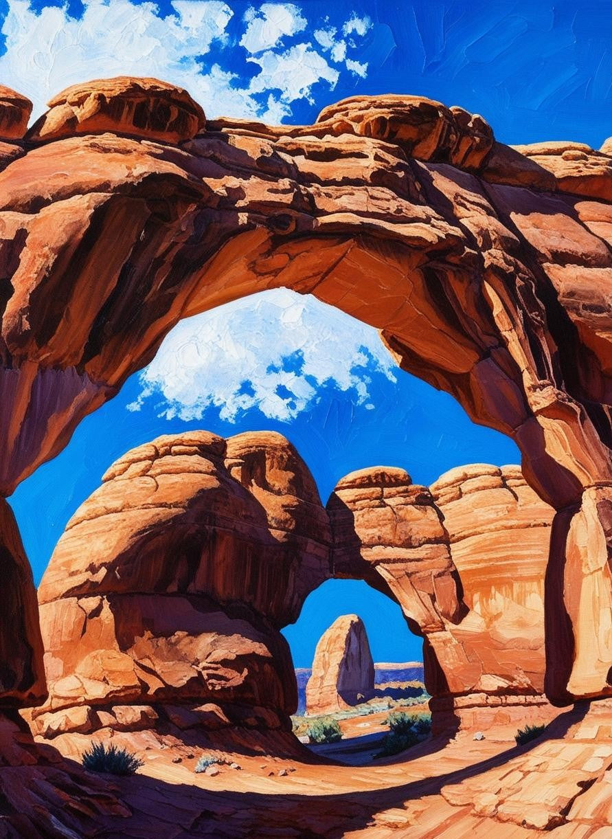 Paint by Number Arches National Park (Utah) – Double Arch