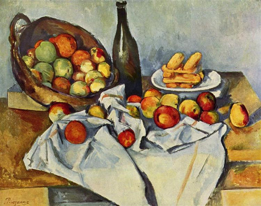 Paint by Number Basket of Apples - Paul Cezanne
