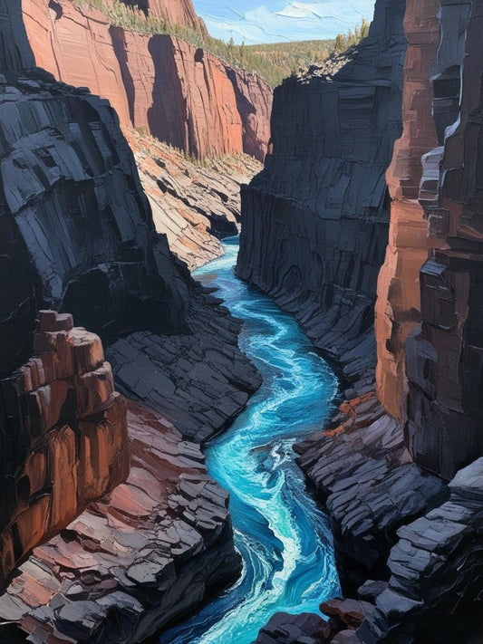 Paint by Number Gunnison National Park (Colorado) – Dramatic Cliffs