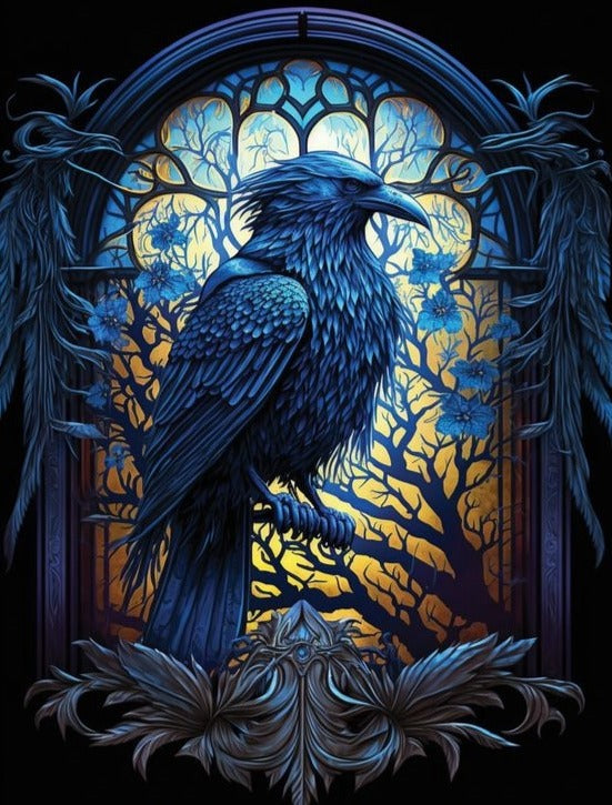 Black Crow Diamond Painting