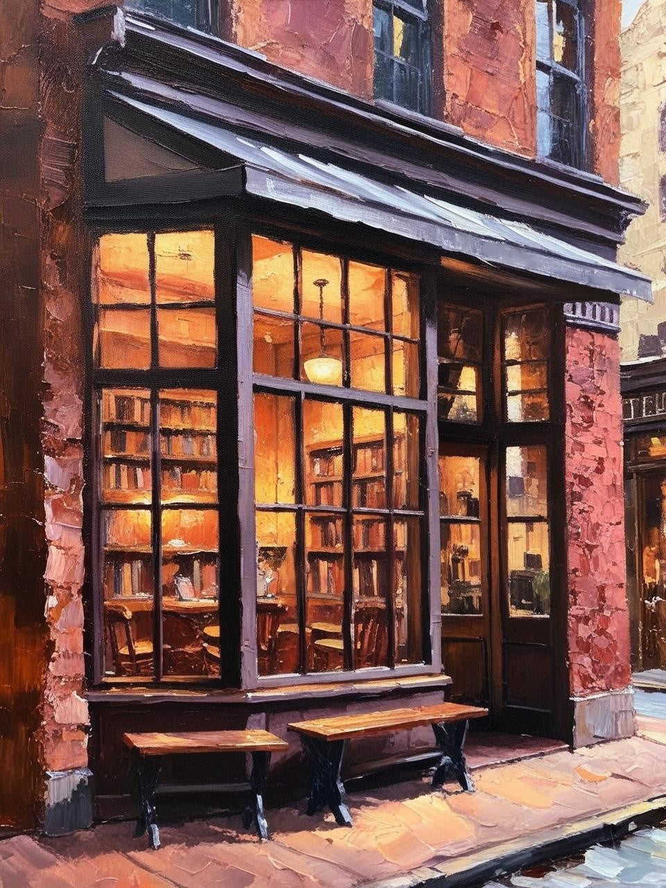 Paint By Number Bookstore and Coffee Nook