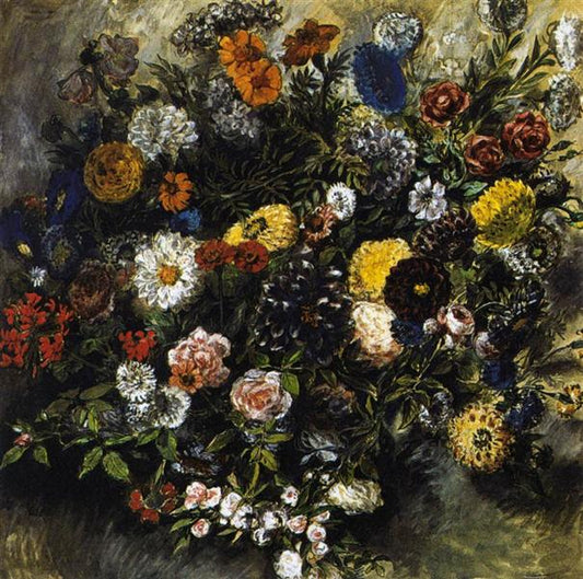 Paint by Number Bouquet of Flowers - Eugene Delacroix