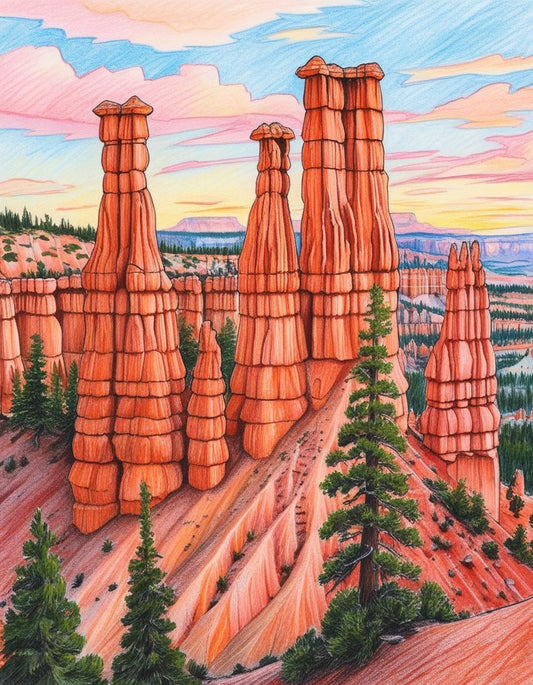 Paint by Number Bryce Canyon National Park (Utah) Epic Landscapes