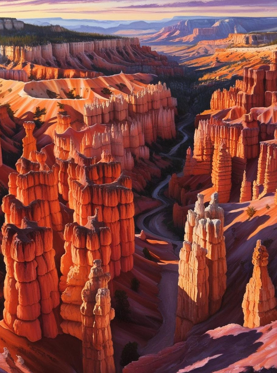 Paint by Number Bryce Canyon National Park (Utah) – Hoodoo Rock Formations