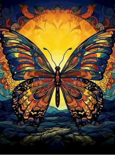 Paint By Number Butterfly Dreams