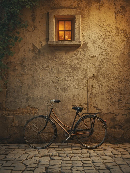 Paint by Number Vintage Bicycle by Rustic Wall – Paint by Number Kit for Adults