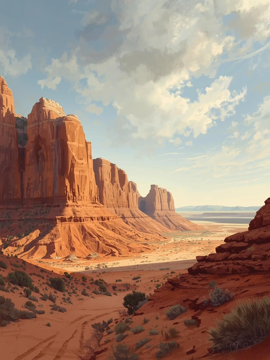 Capitol Reef National Park (Utah) – Red Cliffs  Paint by Number