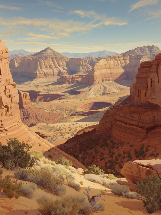 Capitol Reef National Park (Utah)  – Waterpocket Fold  Paint by Number