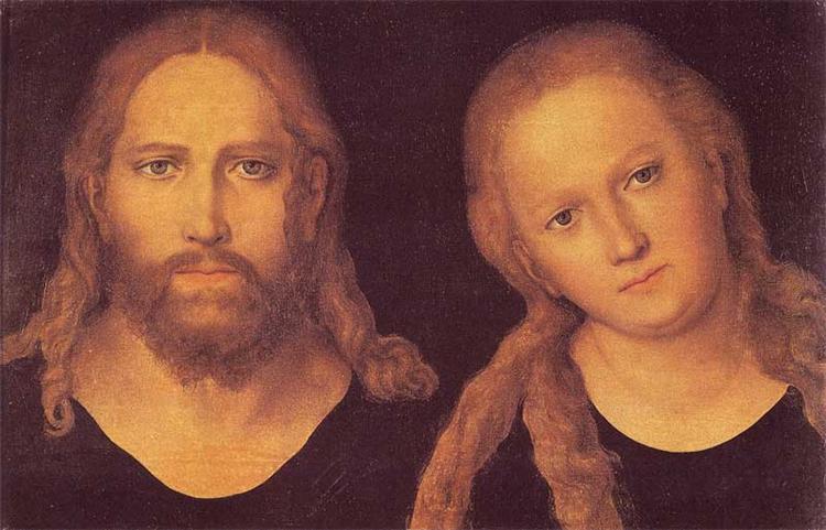 Paint By Number Christ and Mary - Lucas Cranach the Elder