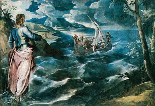 Christ at the Sea of Galilee Paint by Number - Tintoretto