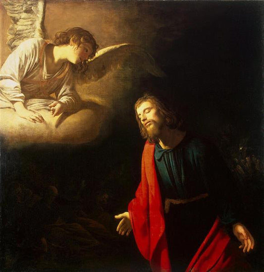 Christ in the Garden of Gethsemane (The Agony in the Garden) - Gerard van Honthorst- Paint by Number