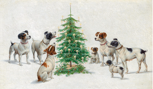Christmas Pups Paint by Number - Carl Reichert