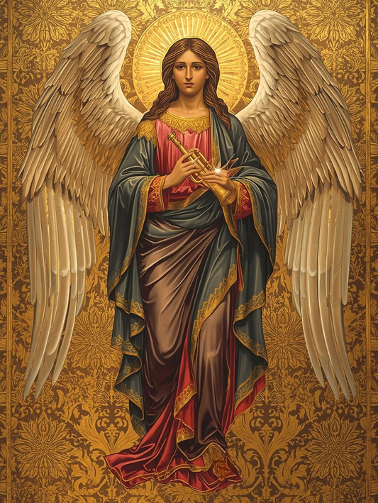 Christmas Herald Angel Icon Paint by Number