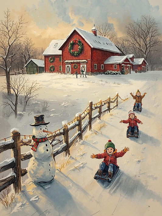 Paint by Number Christmas in the Countryside