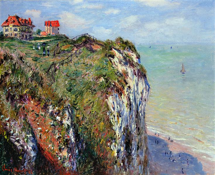 Paint By Number Cliff at Dieppe - Claude Monet