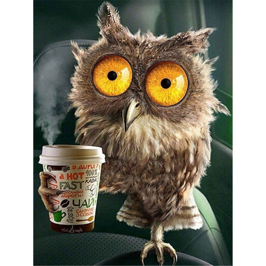 Coffee Java Night Owl Diamond Painting