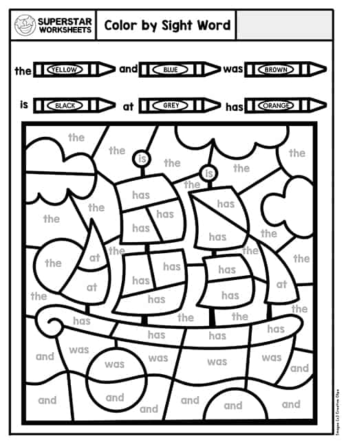 Free Color By Number Pilgrim Ship