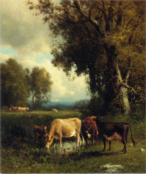 Paint by Number Cows in the Meadow - William Hart