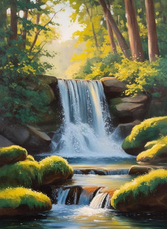 Paint by Number Cuyahoga Valley National Park (Ohio) – Waterfalls