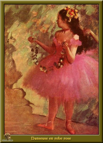 Dancer in pink dress - Edgar Degas