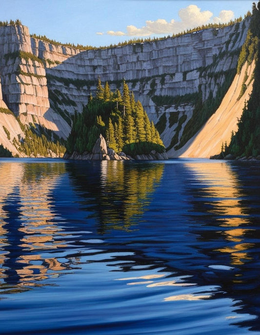 Paint by Number Crater Lake National Park (Oregon) Deep Blue Waters