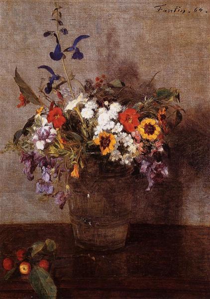 Paint by Number Diverse Flowers - Henri Fantin-Latour