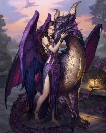 Dragon's Embrace Paint by Number