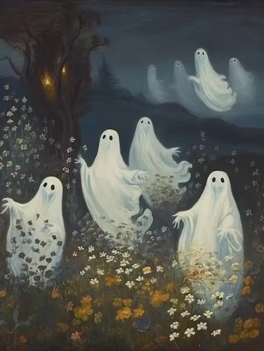 Eerie Spirits Paint by Number