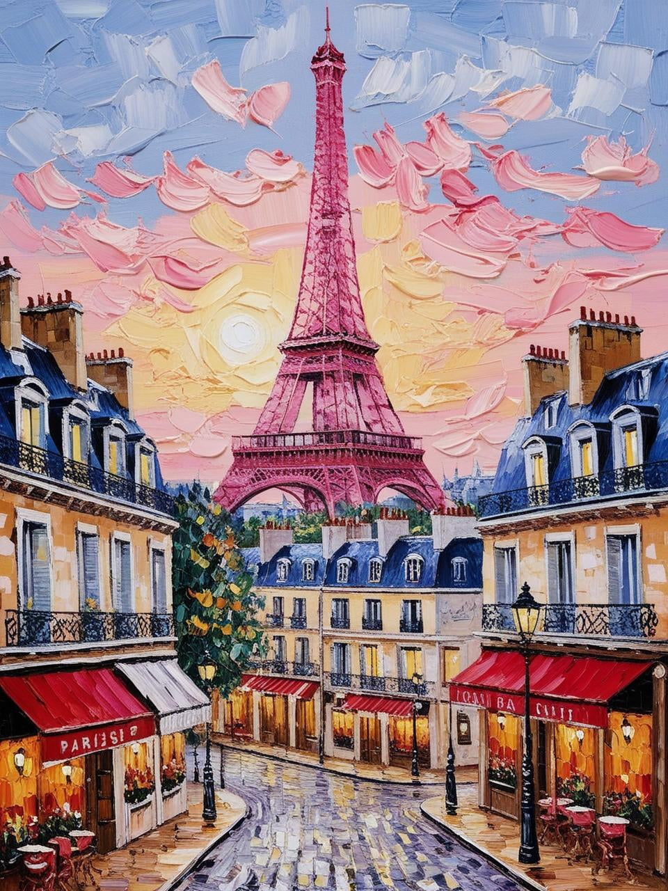 Paint By Number Eiffel Tower in the Heart of Paris