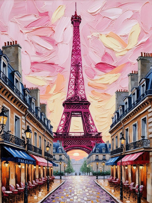 Paint By Number Timeless Eiffel Tower Views