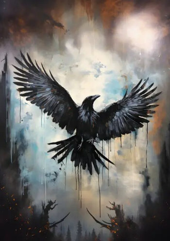 Enchanted Aviary Crow Painting Kit