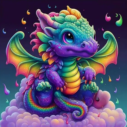 Paint by Number Enchanting Dragon
