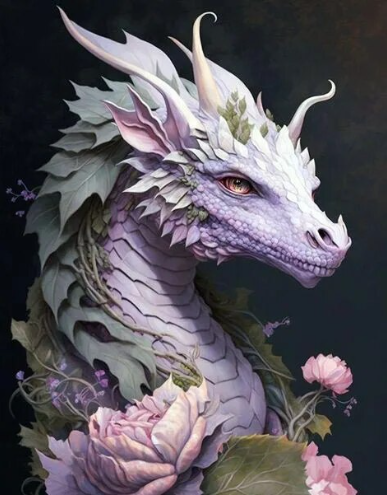 Ethereal Dragon Canvas Paint by Number