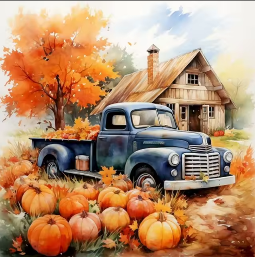 Farmhouse Fall Paint by Number