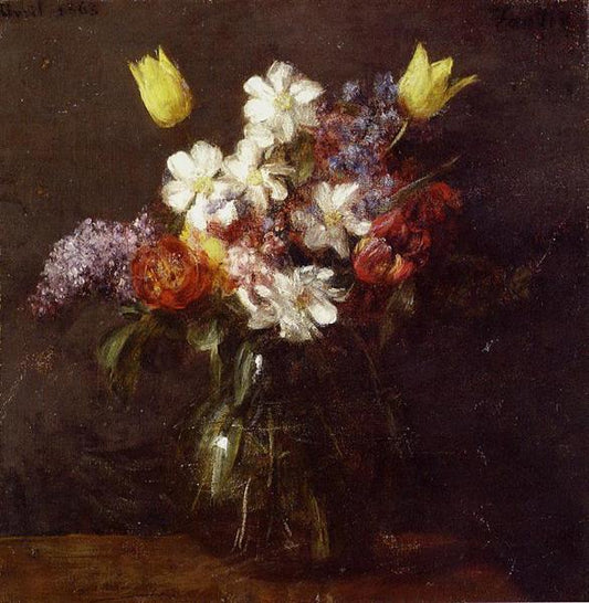 Paint by Number Flowers - Henri Fantin-Latour
