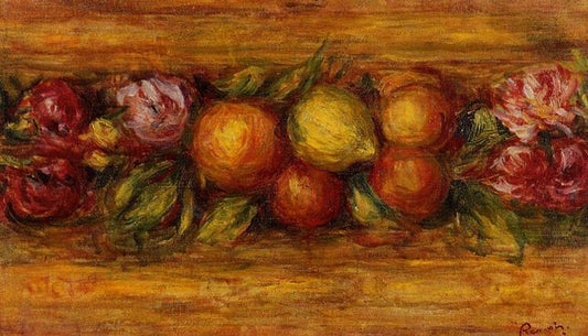 Paint by Number Garland of Fruit and Flowers - Pierre-Auguste Renoir